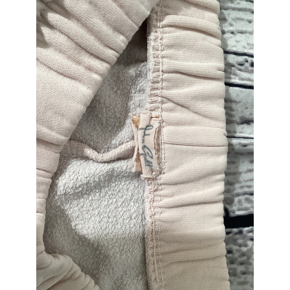 John Galt Peach Jogger Sweatpants Elastic Waist Soft Fleece Loungewear Small - Picture 3 of 4